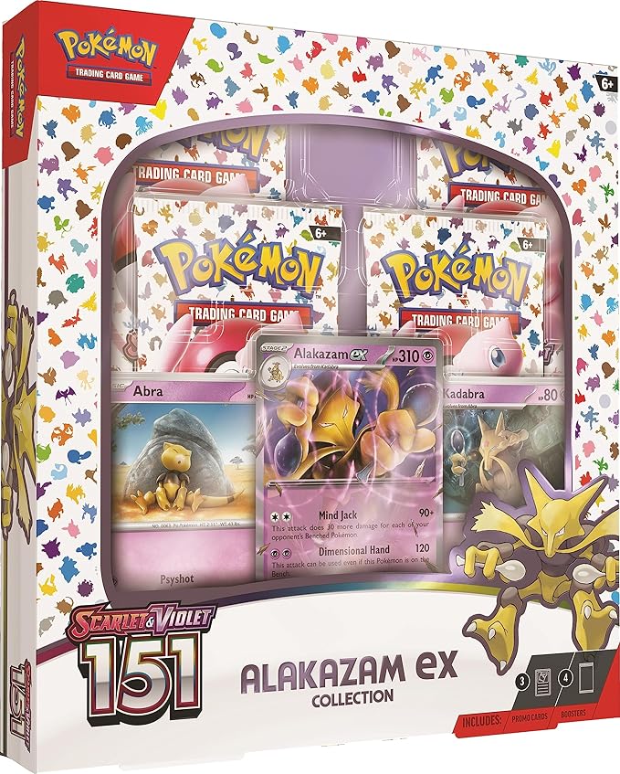 Pokemon TCG Scarlet & Violet - 151 Alakazam Ex Box Collection Box