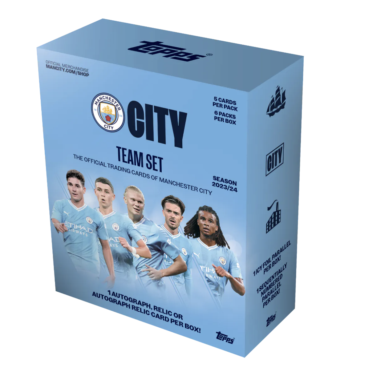 2023-24 Topps Manchester City FC Official Team Set