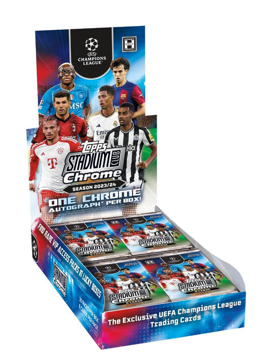 2023-24 Topps Stadium Club Chrome UEFA Champions League - Hobby Box