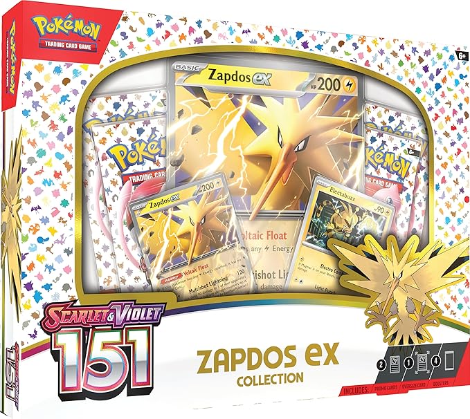 Pokemon TCG Scarlet & Violet - 151 Zapdos Ex Collection Box