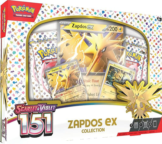 Pokemon TCG Scarlet & Violet - 151 Zapdos Ex Collection Box