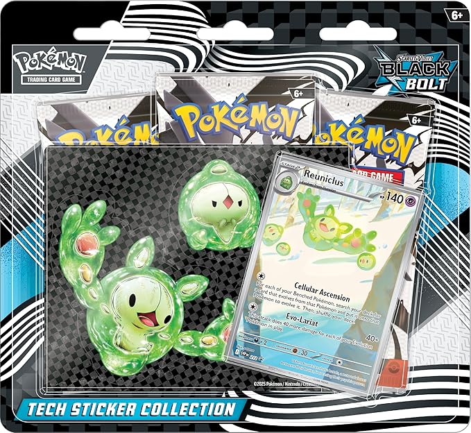 Pokemon TCG: Scarlet & Violet Black Bolt Tech Sticker Collection, Reuniclus