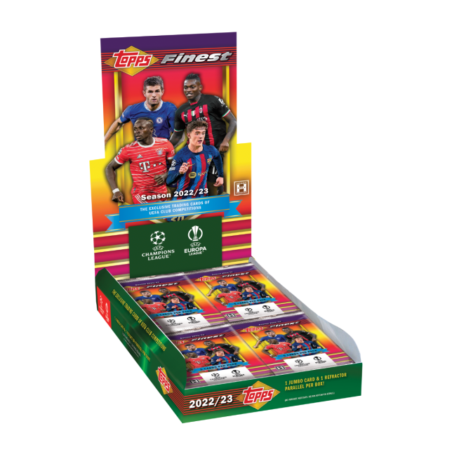 2022-23 Topps Finest Flashbacks UEFA Club Competitions Hobby Box